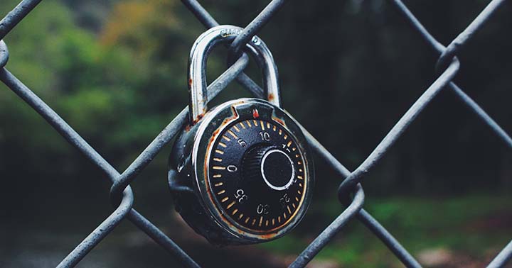 An old lock to symbolise security