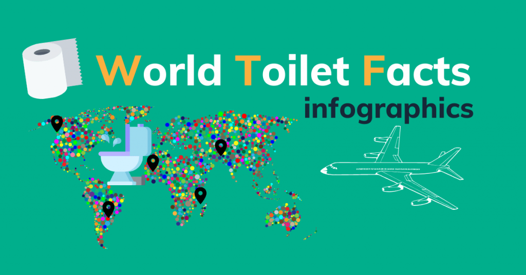 World Toilet Facts Infographic Unique Toilet Experiences Around the World