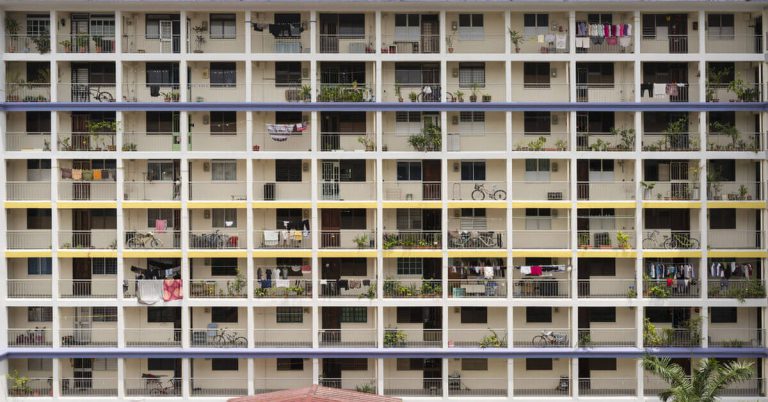 Housing development block units in Singapore