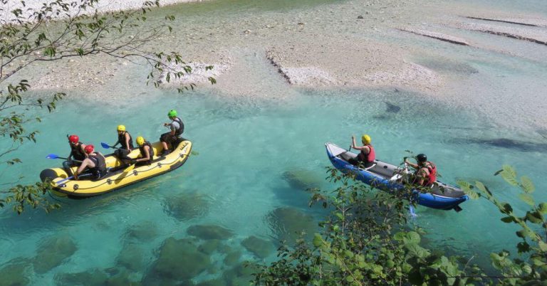 Canoeing in Indonesian island