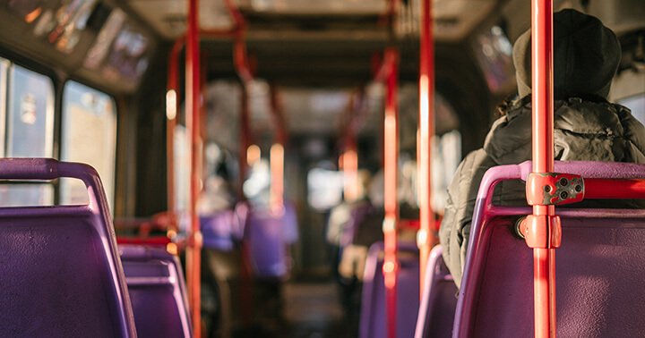 Aboard the bus, public transport in Singapore