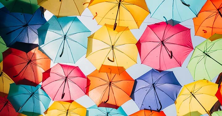 Umbrella as a symbol of protection