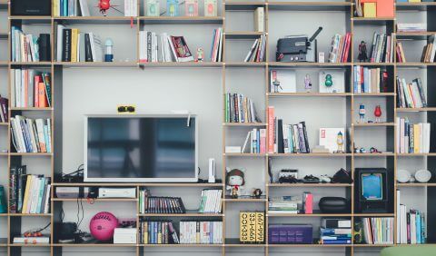 A tidy and organised cupboard