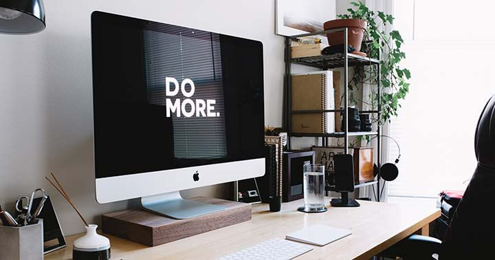 A desktop showing the message "Do more"