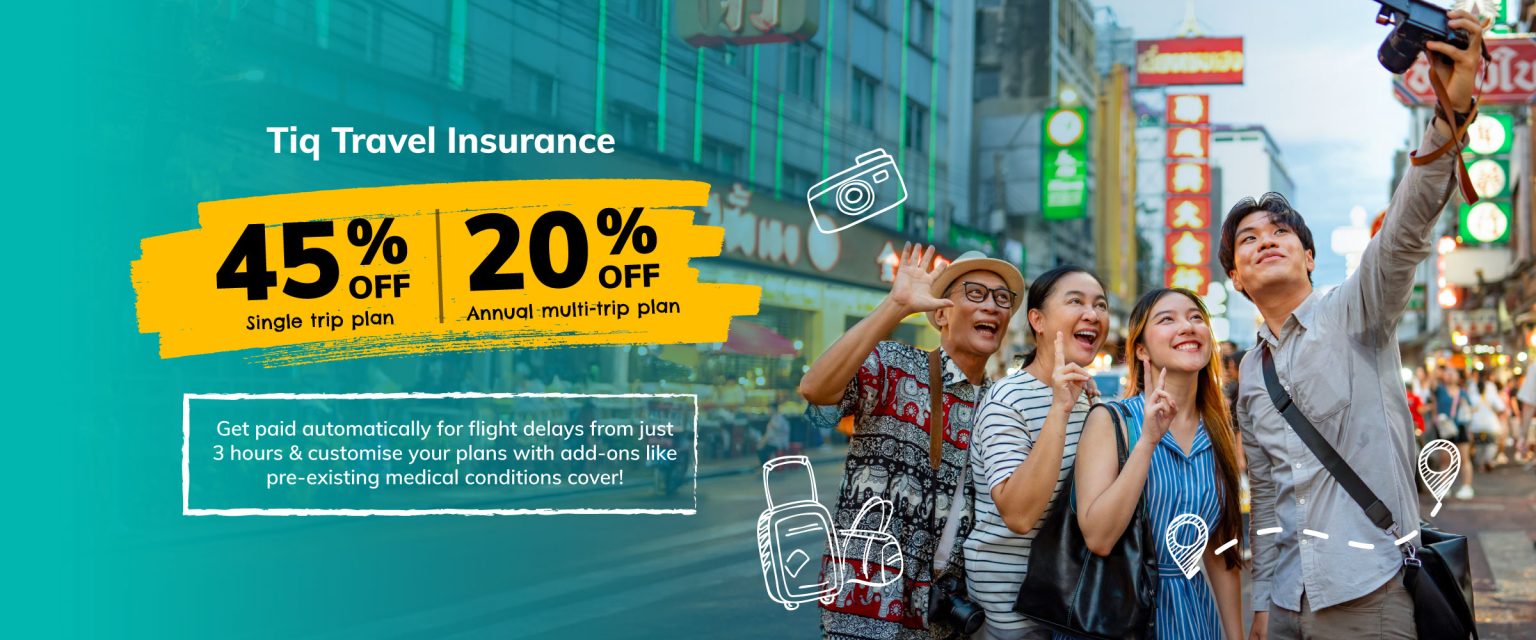 Tiq Tiq Travel Promo: 55% off - Leading digital insurance company in ...