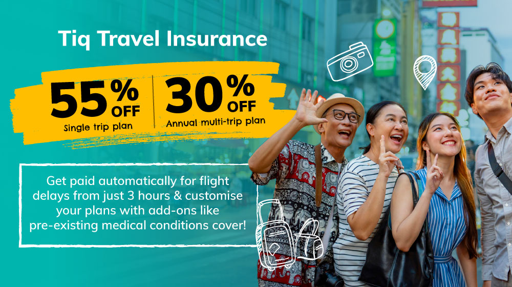 Tiq Travel Promo: 55% off - Leading digital insurance company in ...