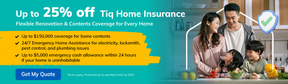 Tiq Home Insurance promotion